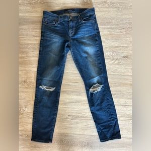 J Brand Cropped Distressed Jeans
